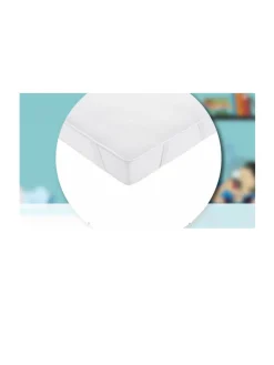 Aircuddle materasso e coprimaterasso 3 strati per lettino bianco 60 x120