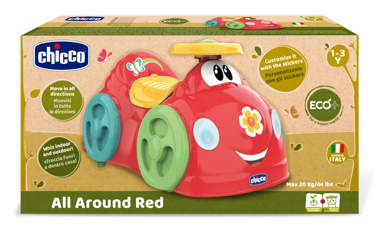 Chicco All around rosso eco+ – divertimento ecosostenibile