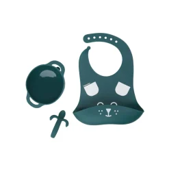 Babymoov set pappa 6-12 mesi 3 pezzi first’isy cane blu