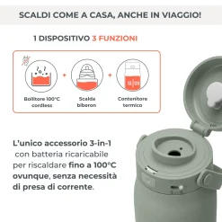 Nuvita Bollitore e scalda latte portatile hot’n’go –