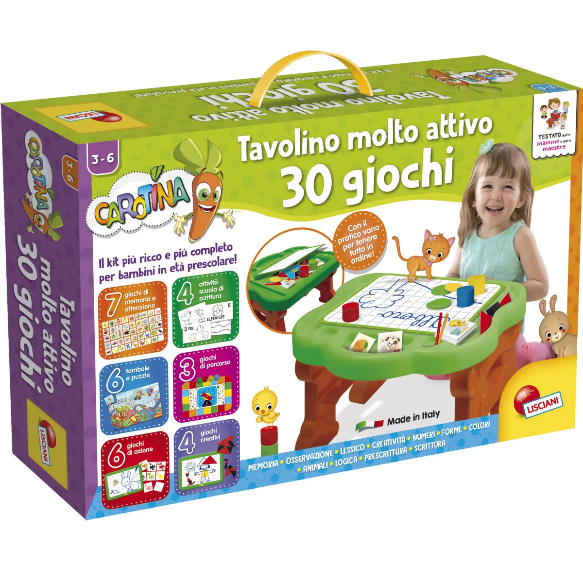 LISCIANI Carotina tavolino molto attivo 30 giochi