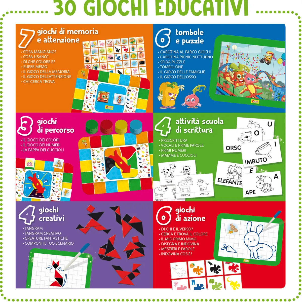 LISCIANI Carotina tavolino molto attivo 30 giochi