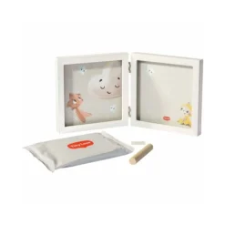 TINY LOVE Cornice semplice bianca per impronte e foto del neonato –