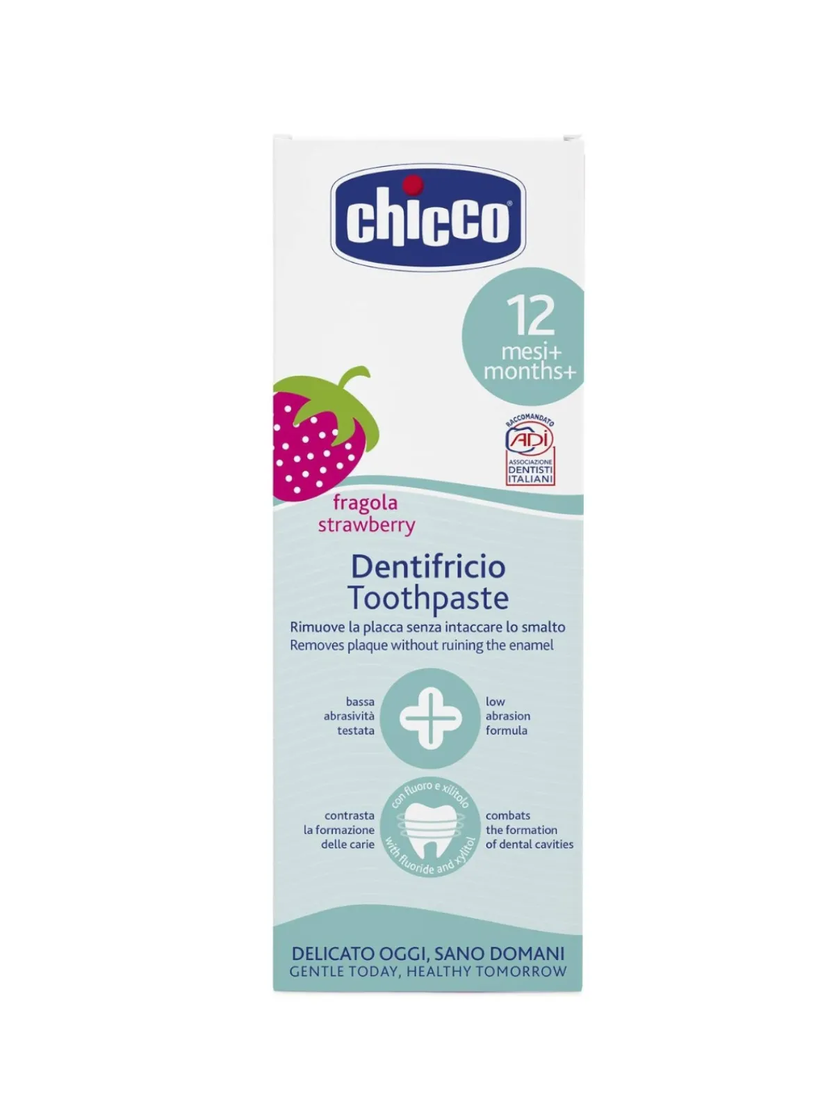 Bambino Chicco Dentifricio fragola 12m+ con fluoro 50 ml
