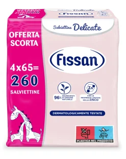 Bambino Fissan salviette 4 pack per 65 pezzi