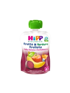 Hipp Frutta e verdura frullata mela banana e barbabietola 90 gr