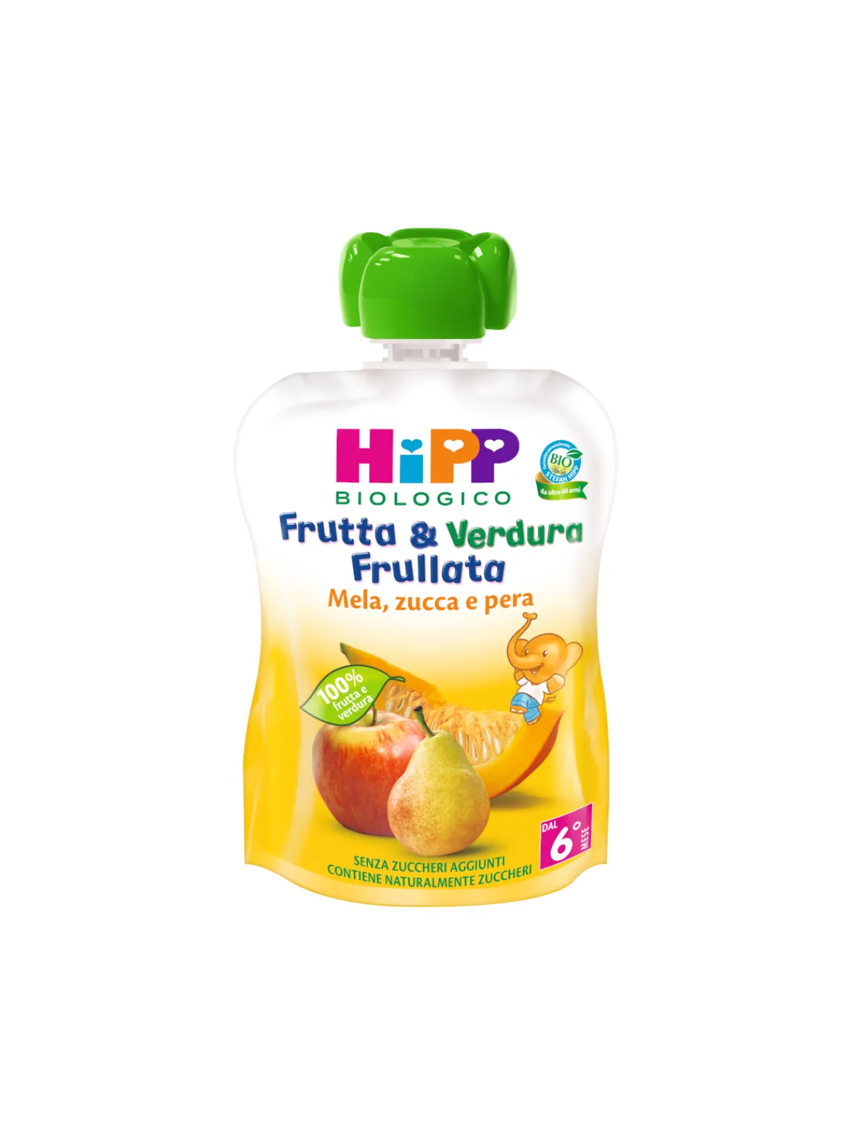 Hipp Frutta e verdura frullata mela pera e zucca 90 gr