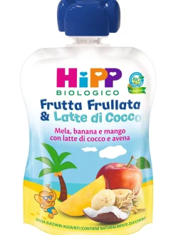 Hipp Frutta frullata & latte di cocco – mela,banana e mango con latte di cocco e avena 90g