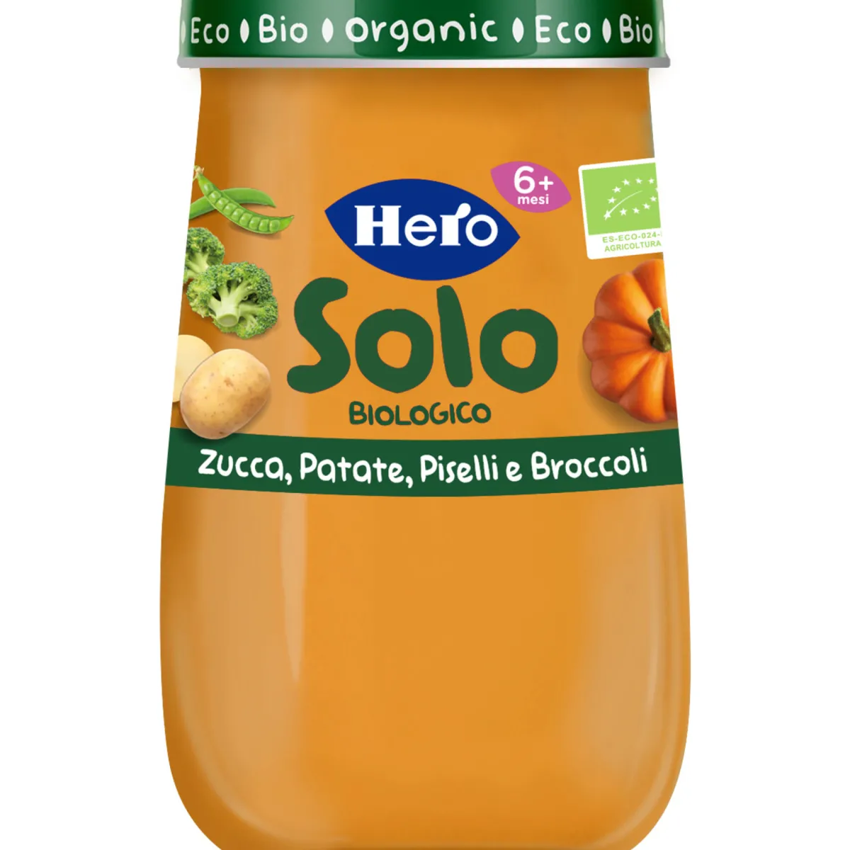 Hero solo omogeneizzato zucca patate piselli broccoli 190 gr