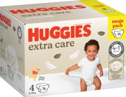 Huggies – extra care mega pack tg.4 – 76 pezzi