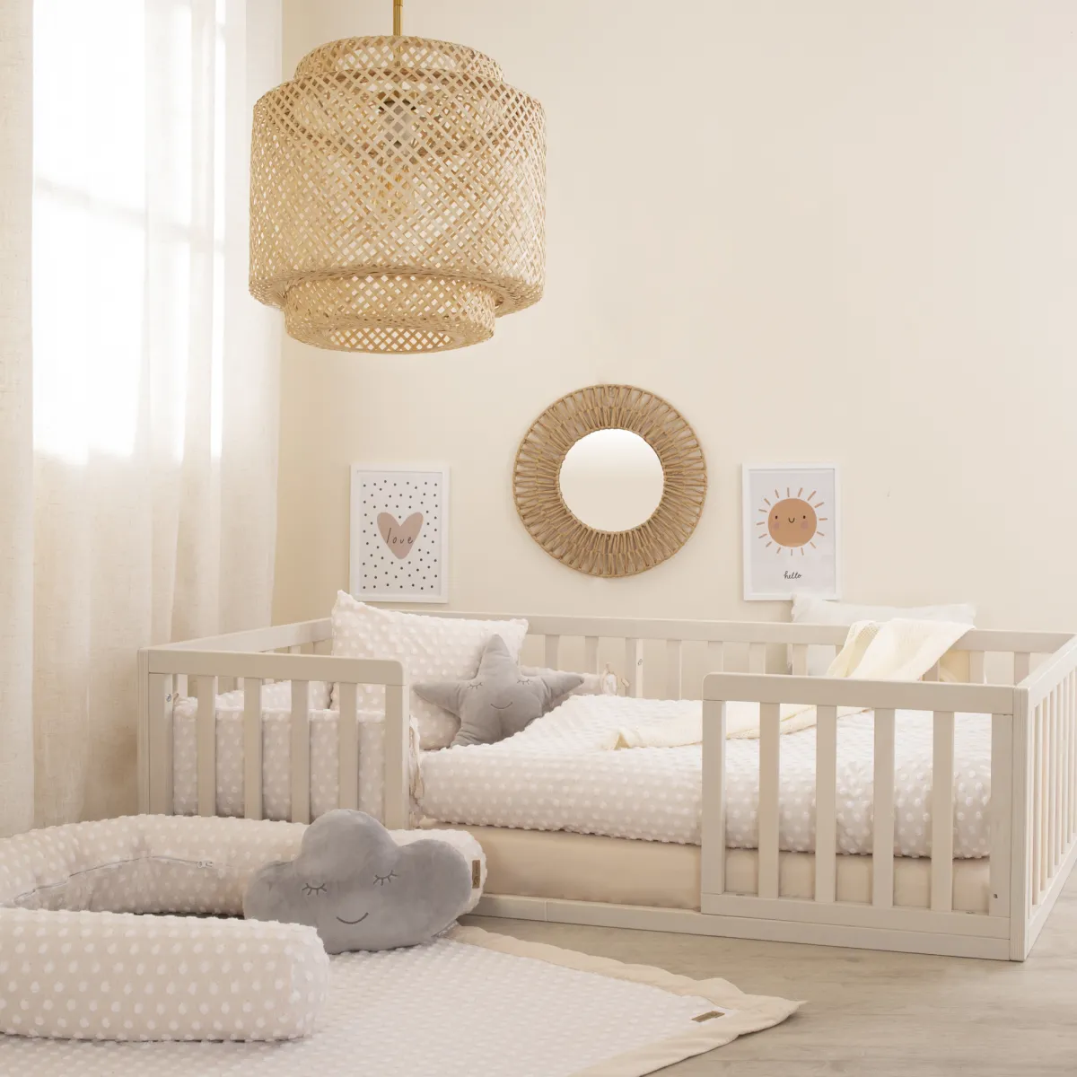 ROBA GMBH Lettino montessori 70×140 naturale sbiancato – roba