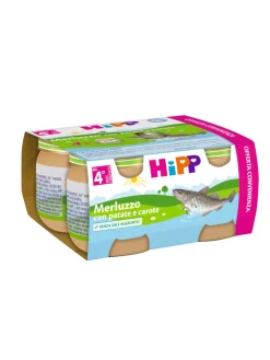Hipp Omogeneizzato merluzzo con patate e carote 4x80g