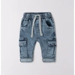 IDO Pantalone fake denim con tasconi