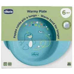 Chicco Piatto pappacalda 6m+ azzurro –