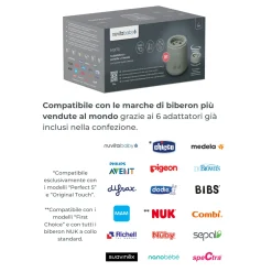 Nuvita Scaldabiberon portatile mix70 universale con funzione di mescolamento 1164 –