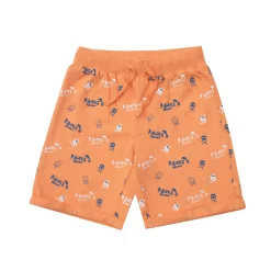 Mawi Short jersey bimbo arancio stampa pirati