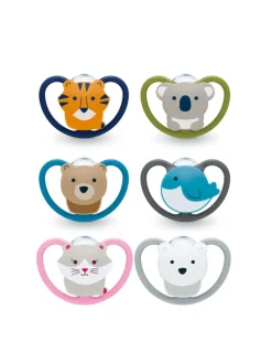 Nuk Succhietto space silicone 18-36 m colori assortiti