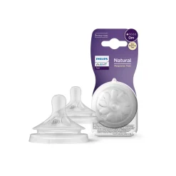 Avent Tettarelle a risposta naturale per neonati 0m – set 2 tettarelle senza bpa – philips
