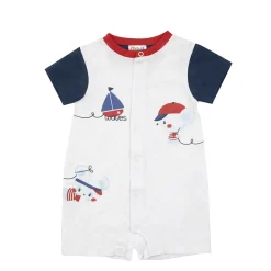 Mawi Tutina jersey maniche corte bimbo bianca